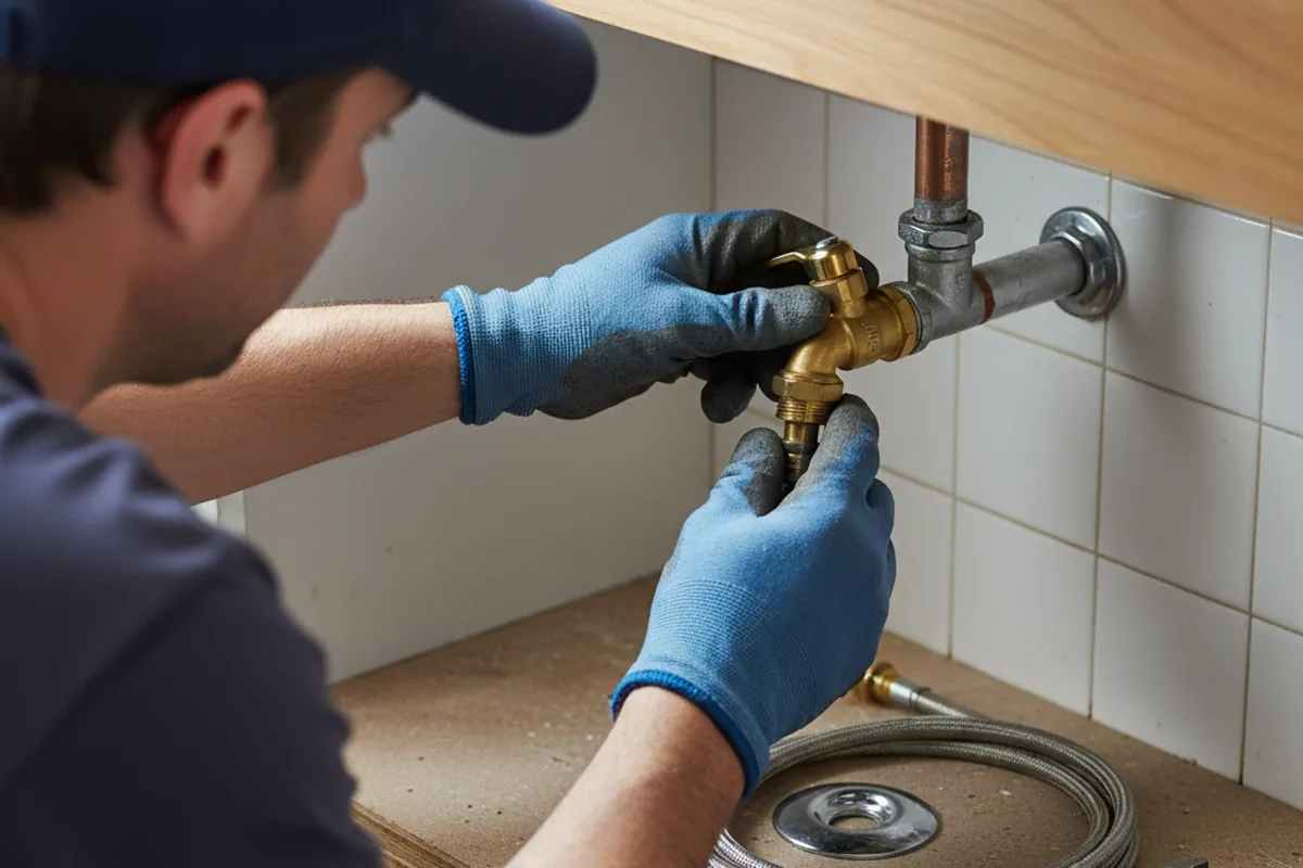 Shutoff valve and fitting work during Well Pump Repair in San Jose